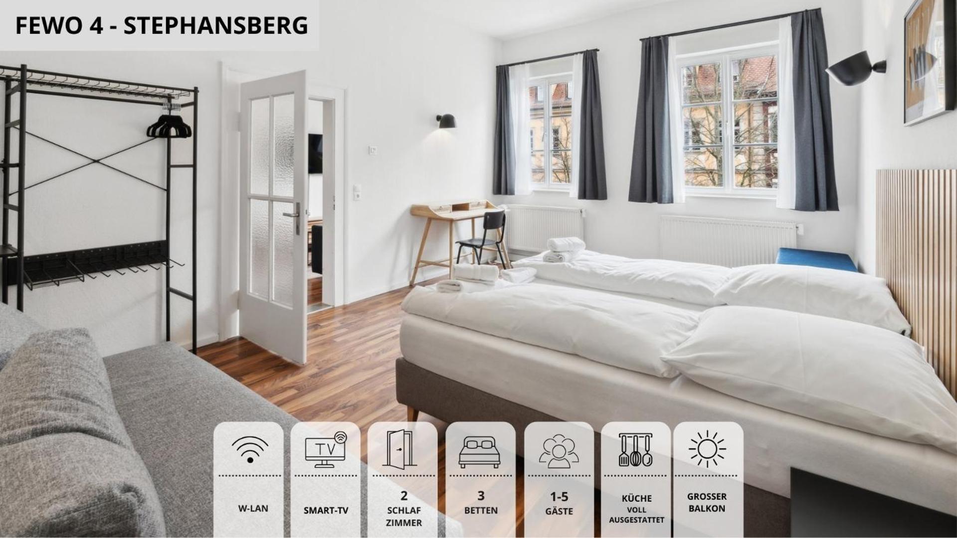 Neu Kapapart15 - 6 Schoene Fewos Mit Einbaukueche, Bad Und Balkon In Der Altstadt Auf Bambergs Insel Exterior photo