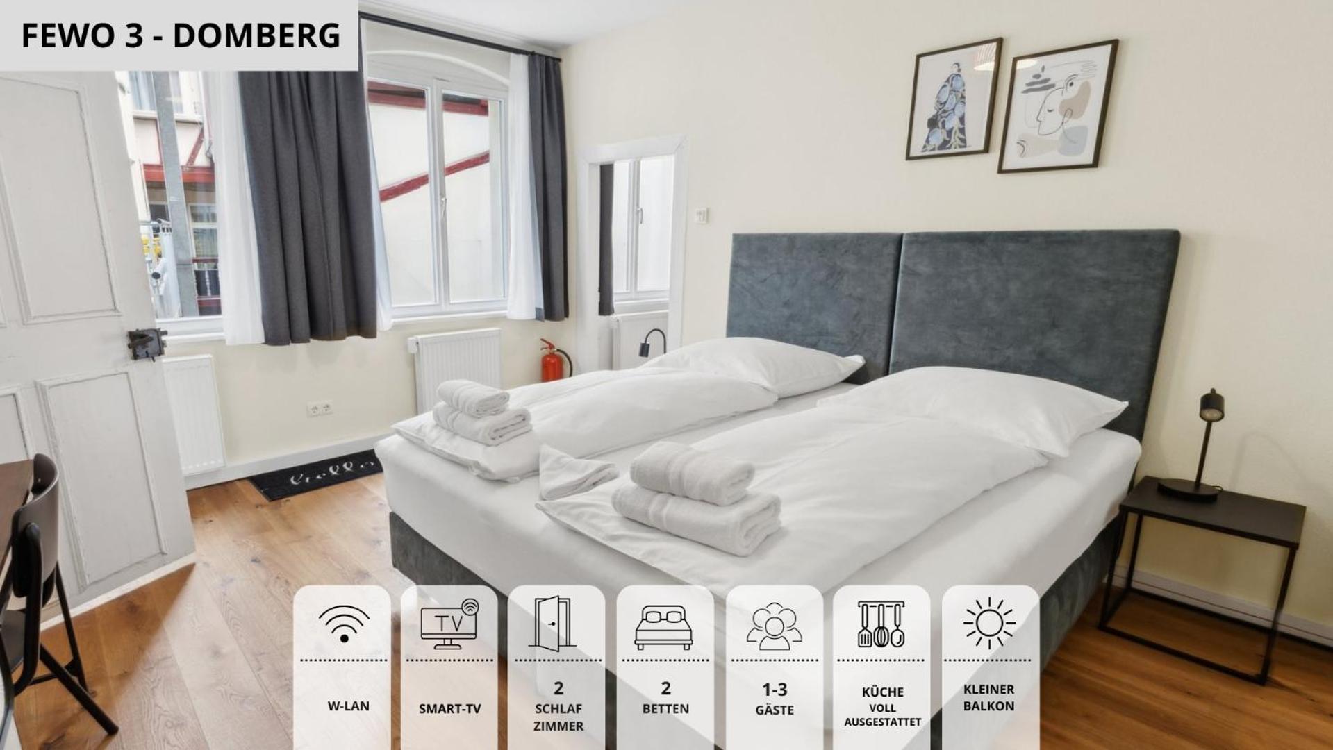 Neu Kapapart15 - 6 Schoene Fewos Mit Einbaukueche, Bad Und Balkon In Der Altstadt Auf Bambergs Insel Exterior photo